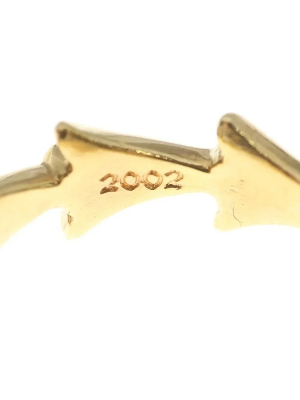 Chrome Hearts 22k Cross Tail Ring Gold